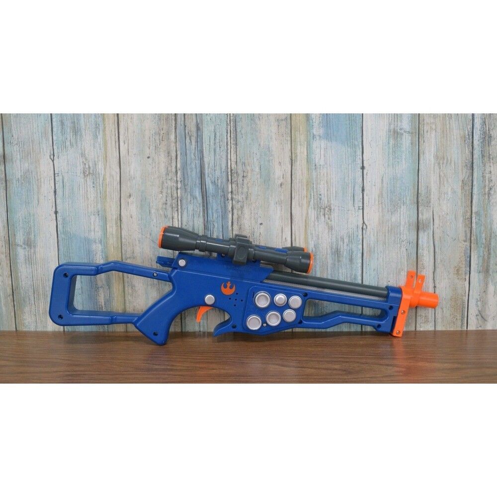 Star Wars Chewbacca Bowcaster Arbalete Toy Gun Blaster Light Sounds Disney Parks - Picture 4 of 11